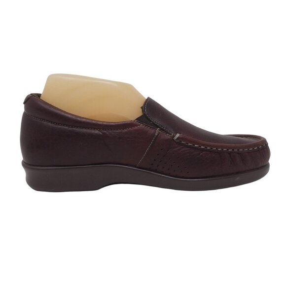 SAS Twin Loafers Womens 9 Mulch Brown Leather Slip On Comfort Lightweight - Picture 5 of 12